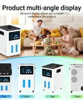 Touch Screen Hydrogen Inhalation Machine With Ninety Nine Point Nine Nine Percent Pure H2 Gas Generator Ultra Quiet No Fuss For Seniors Easy To Use 1200ml Capacity Home Therapy Device multi-angle display
