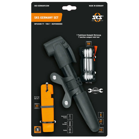 Bike Wheel Care Kit Black For All Bikes With High Quality Cleaning Brushes Degreaser Lubricant And Easy Install Tools packaging