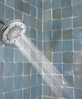 Quattro Rain Showerhead With Four Modes Relieve Soothe Clarify Cleanse For Spa Like Shower Experience While Saving Water Up To Fifty Percent Chrome Finish