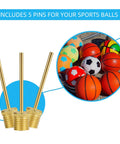 14 Piece Air Pump Adapter Kit With Ball Inflator Needles And Nozzles For Inflatable Pool Toys, Bike Tires, Air Mattress, Basketball And More