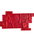 Concrete Stamps Stone Tile Texture Mat For Outdoor Landscaping Dope Realistic Slate Floor Imprint Mold in red polyurethane with stone texture