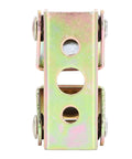 Front view of a metal component from the Six Piece Magnetic V Type Welding Clamp Set in Stainless Steel