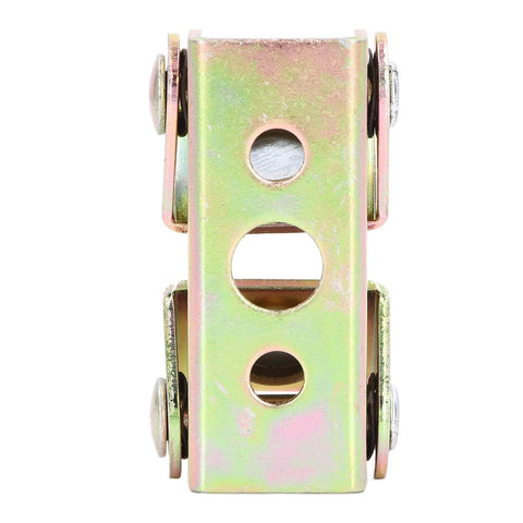 Front view of a metal component from the Six Piece Magnetic V Type Welding Clamp Set in Stainless Steel