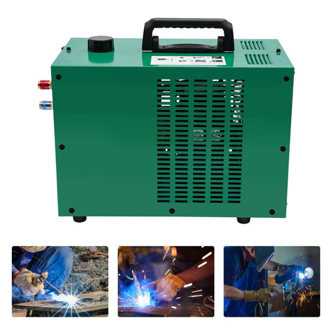 Heavy Duty Tig Welder Water Cooler System Wrc-300a 8 Gallon Tank side view showing handles and connection ports.
