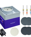 4 Inch Flat Grinding Machine For Stone And Rock Polishing Be A Go To Workhorse Grinder And Shaper Tool Kit with accessories