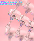 Pro Grade Magnetic Nail Stand For Press Ons With Thick Base And Taller Pegs Anti Tip Acrylic Nail Holder close-up view
