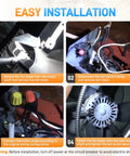 Attic Ventilation Fan Motor With Mounting Kit Direct Replacement For Lomanco 2000 And 1800 Series Power Vents easy installation guide