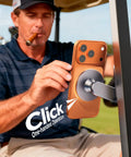 MagSafe Golf Cart Phone Holder With 36x N55 Magnets 2400g Holding Force 360 Degree Adjustable Mount in use on golf cart