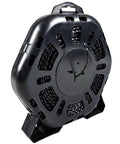 Black spool of Donut Shaped Twisted String Trimmer Line, .095 Gauge, 1 Lb, 253 Feet, Black Diamond Pro, for rugged weeds.