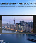 IPhone 7 Plus Screen Replacement Kit With Home Button And Front Camera Five Point Five Inch Black LCD Digitizer Full Assembly Repair All In One Tool Set For A1661 A1784 A1785 Includes Earpiece Speaker Sensor displayed over a cityscape.