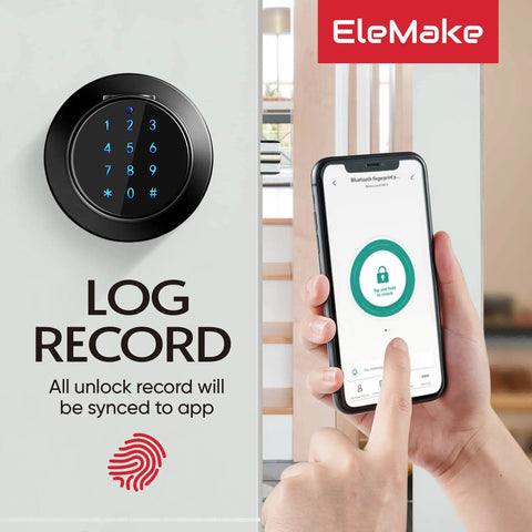 Smart Door Lock With Fingerprint And Keyless Entry, Touchscreen, Bluetooth App Control, And 4 In 1 Access Fingerprint, B400 lock