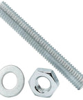 10 Piece M8 All Thread Lamp Rod Repair Kit Galvanized Iron Hollow Lamp Pipes With Hex Nuts And Washers For Chandelier And Ceiling Light