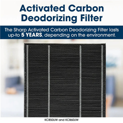 Activated Carbon Replacement Filter KC860U For Plasmacluster Air Purifier With Humidifying Function Designed For Large Rooms