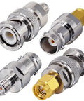 BNC to SMA Coax Adapter for Baofeng UV-5R Ham Radio, HT Antenna, Scanner and SDR Dongle, Lab Tested Low VSWR and Minimal Insertion Loss