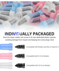 Individually packaged plugs from 100 Piece Tire Repair Kit With Screw-In Plugs, 3 Size Set for Truck And SUV Punctures.