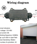 NEWNEWLIU DC12V forward/reverse remote control switch with waterproof enclosure and 8A output