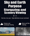 Beginner Kids Telescope With 50mm Aperture And Tripod, Sky and Earth Purpose Stargazing and Scenery Viewing, Moon and Star Viewing