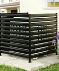 38 Inch Wide By 42 Inch High Air Conditioner Fence Screen Three Panel Outdoor Enclosure for backyard equipment concealment