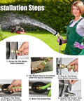 Installation tutorial for Smooth As Butter Wall Mounted Retractable Garden Hose Reel with heavy duty steel components.