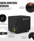 Beefy Heavy Duty Generator Cover Fits 5500W to 15000W Gas and Inverter Models with 600D Polyester Shell waterproof cover features.