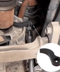Ultra Compact Pry Bar Wrench Adapter Head For One Half Inch Drive Ratchets Half Shaft Adapter Tool in use on car part