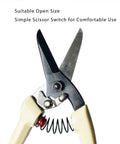 Goat Hoof Trimmers Beefy Heavy Duty Multiuse Shears with safety lock, spring loaded, suitable size shown, carbon steel blades