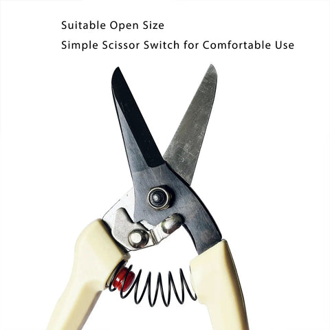Goat Hoof Trimmers Beefy Heavy Duty Multiuse Shears with safety lock, spring loaded, suitable size shown, carbon steel blades