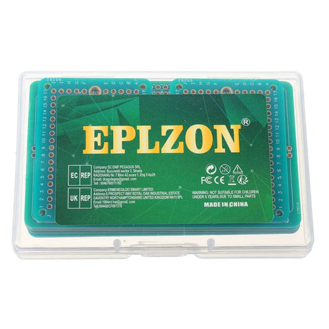 Handy Prototyping Solderable Breadboard Kit Green Gold Plated PCB Boards For DIY Electronics Projects 3.5x2.05 Inches 5 Pack