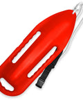 Top Shelf Lifeguard Rescue Can Featuring Secure Three Hole Handle And Sleek Torpedo Shape Rock Solid Waterproof Pool Beach Safety Gear Crafted For Lightning Fast Water Saves, red, 33x12x6.5 inch.
