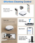 Deebot T50 Pro Omni Robot Vacuum And Mop Built For Busy Homes No Fuss Cleaning With 3.19 Inch Ultra Slim Body 15000Pa Suction features
