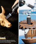 28-piece sanding drum set for Dremel with 1/8 in shank; grits 180-2000 for metal, stone, jade polishing