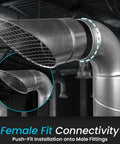 4 Inch Heavy Duty Workhorse Galvanized Steel Duct End Cap With Mesh Round Outdoor Air Exhaust Vent Cover angled end