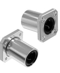 Two Pack LMK20UU Square Flange Linear Bearings 20 Millimeter Bore 32 Millimeter Outer Diameter 42 Millimeter Length With Double Sided Rubber Seal, two bearings