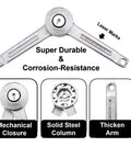 Heavy Duty Lid Support Hinges With Foolproof Adjusting Action For Cabinets Wardrobes And Toy Box, featuring corrosion-resistant steel construction.