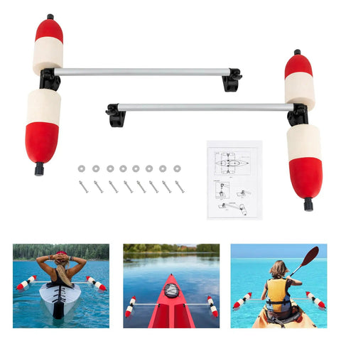 Heavy Duty PVC Outrigger Stabilizer Arms For Boats And Kayaks With Aluminum Brackets Beefed Up Balance For Fishing