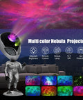Talking Night Light Star Projector Galaxy Projector For Bedroom With Aliens Repeat Function 8 Color Sleep Light shown in use