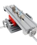 XY Axis Slide Vise AB8303 Multifunction Cross Table for milling with dual crank, aluminum alloy build, 180mm x 50mm travel