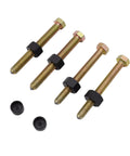 Astro Pneumatic Tool Last Chance hub removal bolt kit, set of four gold bolts with black hex nuts and two caps