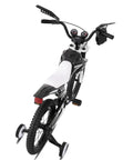 Motocross Style 16 Inch Kids Bike For Boys And Girls Ages 4 Through 7 With Training Wheels Number Plate Water Bottle And Fenders