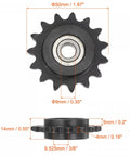 Top Shelf 3/8 Pitch 35 Chain Idler Sprocket With Single Bearing For ISO 06C Roller Chains 15 Tooth Tensioner 9mm Bore dimensions and design.