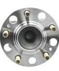 Front view of Beefy Two Piece Rear Wheel Bearing Hub Assembly Kit With ABS For Hyundai Sonata 2015 To 2019, Tucson 2016 To 2021