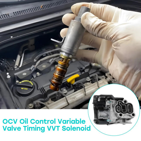 Direct Fit OCV Oil Control Valve Timing Solenoid For Acura RSX Honda Civic Accord CR-V Element 2.0L 2.4L L4 Engines Fits 2002-2011 Model Years OEM Grade 917-224 15810RAAA03 in engine bay