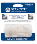 Stay-Tite Toilet Seat Fastening Hardware Upgrade Kit For Easy Change Seats No More Loosening And Installs With Ease Three Eighths Inch Bolt And Nut Secure Fit With Bemis Mayfair And Church Toilet Seats packaging