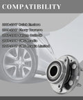 Front And Rear Wheel Bearing Hub Assembly Pair With Abs For 2008 Through 2017 Buick Enclave 2009 Through 2017 Chevy Traverse