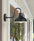 Gooseneck Barn Light Fixture For Outdoors 8 Inch Farmhouse Exterior Vintage Wall Mount Lighting on Porch