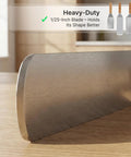 Close-up of heavy-duty stainless steel spatula blade from Stainless Steel Spatula Set 3 Piece For Griddle And BBQ Teppanyaki Spatulas
