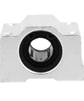 Rock Solid Aluminum Alloy Linear Motion Ball Bearing Slide Block Bushing, facing front, showcasing sealed bearing design.