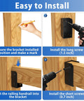Steps to install 12 Pack 2x4 Stainless Steel Deck Railing Brackets Connectors For Stair Fence Rails And Wood Posts, Heavy Duty 304 Stainless