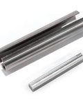 3mirrors stainless steel shaft adapter sleeve set 5/8 x 3/4 x 3 in with 3/16 in key front view