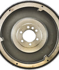 Drop In Replacement Clutch Flywheel For Classic Chevrolet GMC And Pontiac V6 V8 Manuals Built Tough With Smooth Shifting And Bolt Right Up 14.13 Inch Outer Diameter Fitment top view of cast iron flywheel